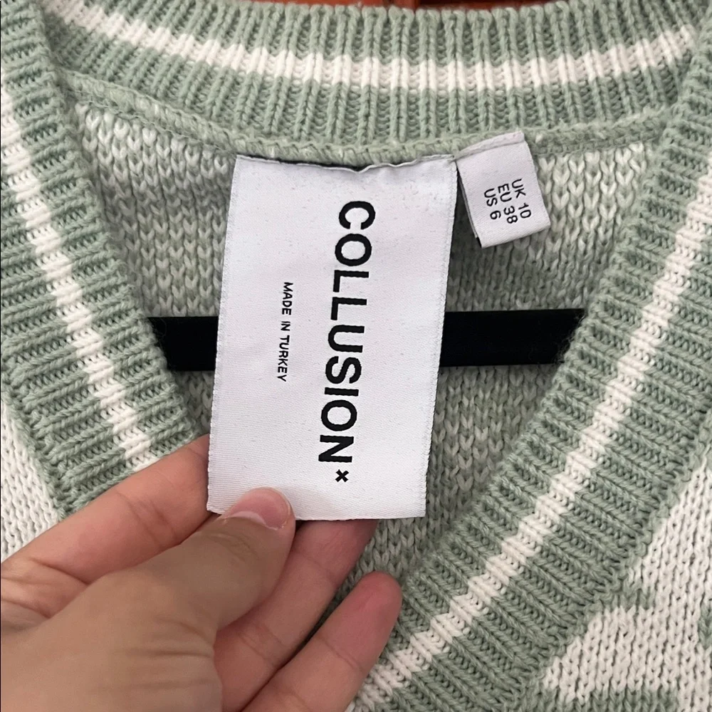 ASOS Collision Floral Knit Sweater Vest - Picture 2 of 3